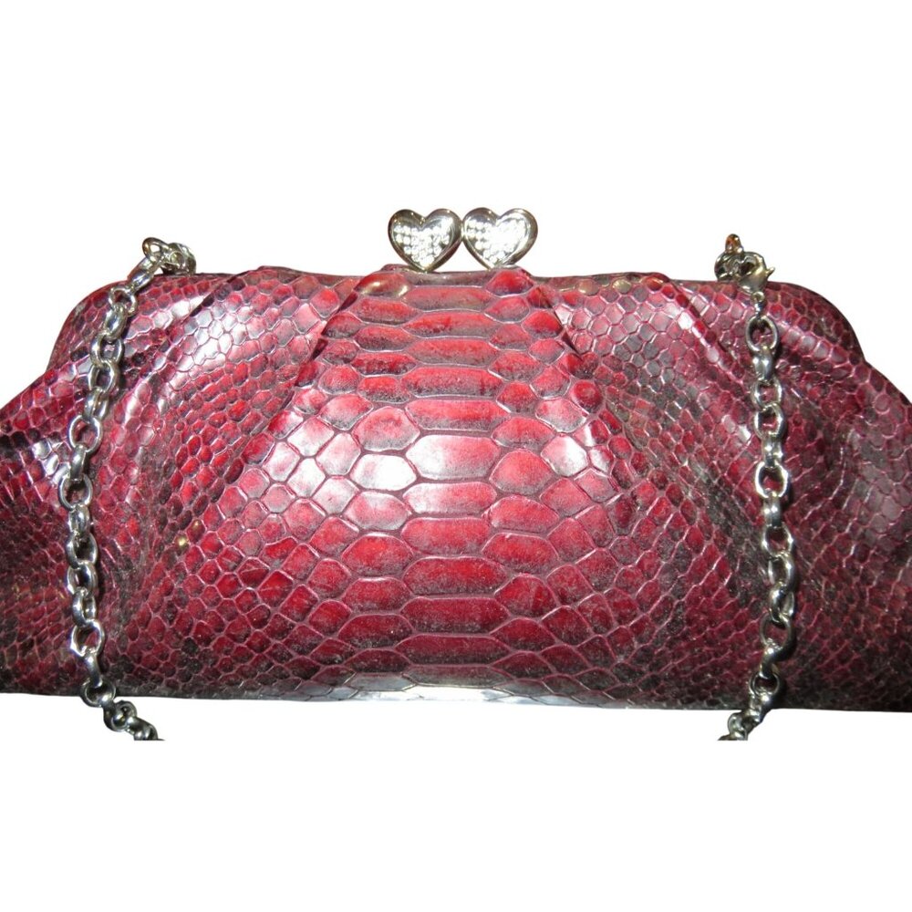 Brighton Limited Edition Red Python Embossed Leat… - image 2
